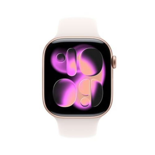 Apple - Watch Series 11 (2025) GPS + Cellular 46 mm Caja de aluminio en oro rosa con correa deportiva, Rosa - M/L - Nuevo
