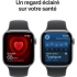 Apple - Watch Series 11 (2025) GPS 42 mm, caja de aluminio gris espacial con correa deportiva, negro - S/M - Nuevo
