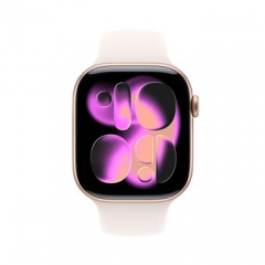 Apple - Apple Watch Series 11 OLED 46 mm Digital 416 x 496 Pixeles Pantalla táctil Oro rosa Wifi GPS (satélite) - Nuevo