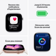 Apple - Apple Watch Series 11 OLED 46 mm Digital 416 x 496 Pixeles Pantalla táctil Oro rosa Wifi GPS (satélite) - Nuevo
