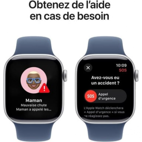 Apple - Apple Watch Series 10 OLED 42 mm Digital 374 x 446 Pixeles Pantalla táctil Plata Wifi GPS (satélite) - Nuevo