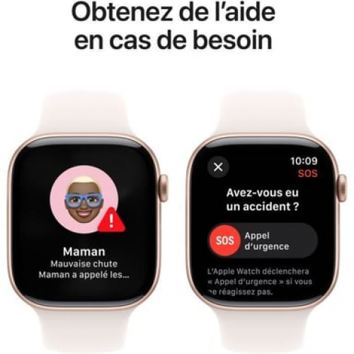 Apple - Apple Watch Series 10 OLED 46 mm Digital 416 x 496 Pixeles Pantalla táctil Oro rosa Wifi GPS (satélite) - Nuevo