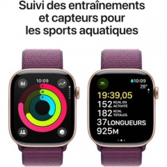 Apple - Apple Watch Series 10 OLED 46 mm Digital 416 x 496 Pixeles Pantalla táctil Oro rosa Wifi GPS (satélite) - Nuevo