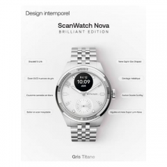 Withings - Withings Reloj ScanWatch Nova Edición Brillante con Health Tracker 39 mm Gris - Nuevo