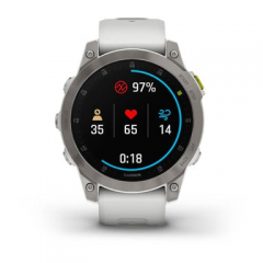 Garmin - Garmin epix Gen 2 3,3 cm (1.3") AMOLED 45 mm Digital 416 x 416 Pixeles Pantalla táctil Blanco Wifi GPS (satélite) - Nuevo