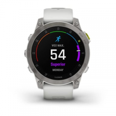 Garmin - Garmin epix Gen 2 3,3 cm (1.3") AMOLED 45 mm Digital 416 x 416 Pixeles Pantalla táctil Blanco Wifi GPS (satélite) - Nuevo