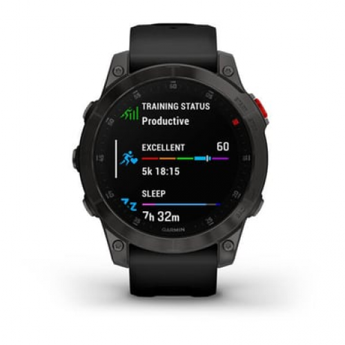 Garmin - Garmin epix (Gen 2) 3,3 cm (1.3") AMOLED 22 mm Digital 416 x 416 Pixeles Pantalla táctil Negro Wifi GPS (satélite) - Nuevo