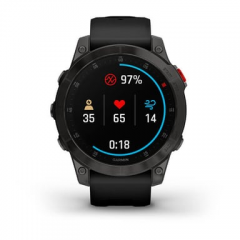 Garmin - Garmin epix (Gen 2) 3,3 cm (1.3") AMOLED 22 mm Digital 416 x 416 Pixeles Pantalla táctil Negro Wifi GPS (satélite) - Nuevo