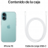 Apple - iPhone 16 (5G) 512 Gb, Verde Azulado - Nuevo