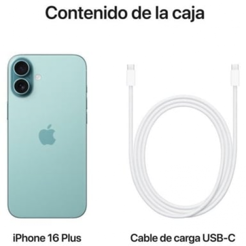 Apple - iPhone 16 Plus (5G) 512 Gb, Verde Azulado - Nuevo