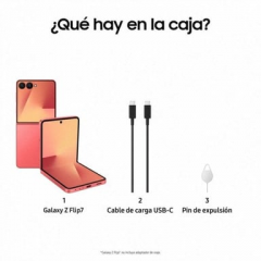 Samsung - Galaxy Z Flip7 (5G) 512Go, Coral - Excelente estado