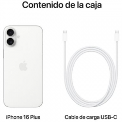 Apple - iPhone 16 Plus (5G) 512 Gb, Blanco - Nuevo