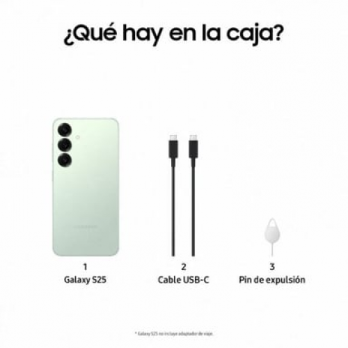 Samsung - Galaxy S25 (5G) 256 GB, menta - Nuevo