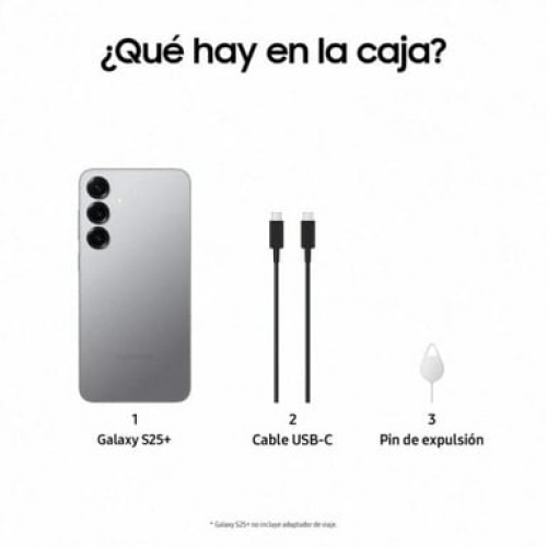 Samsung - Galaxy S25 Plus (5G) 512 GB, plateado - Nuevo