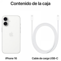 Apple - iPhone 16 (5G) 512 Gb, Blanco - Nuevo