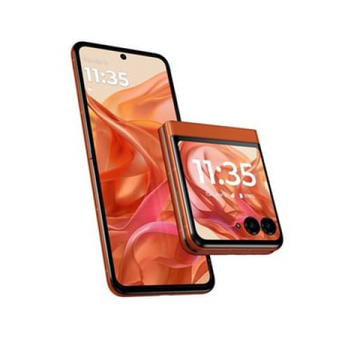 Motorola - Motorola razr 50 17,5 cm (6.9") SIM doble Android 14 5G USB Tipo C 8 GB 256 GB 4200 mAh Naranja - Nuevo