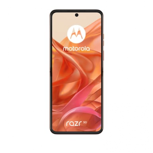 Motorola - Motorola razr 50 17,5 cm (6.9") SIM doble Android 14 5G USB Tipo C 8 GB 256 GB 4200 mAh Naranja - Nuevo