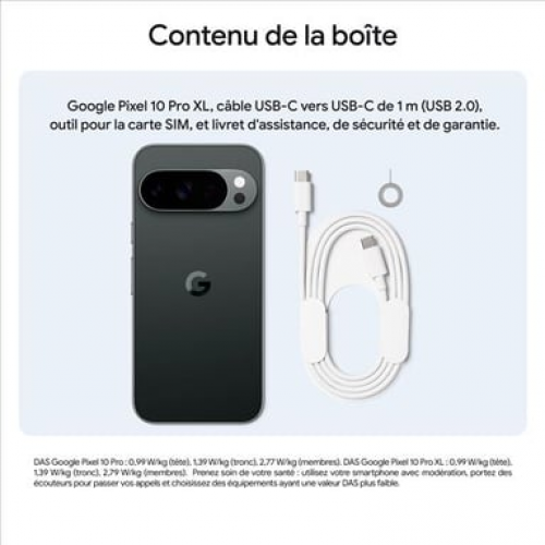 Google - Pixel 10 Pro XL (5G) 1024 GB, Negro volcánico - Nuevo