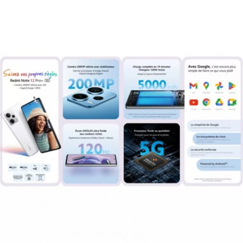 Xiaomi - Xiaomi Redmi Note 12 Pro Plus (5G) 256 GB, Azul, Desbloqueado - Nuevo