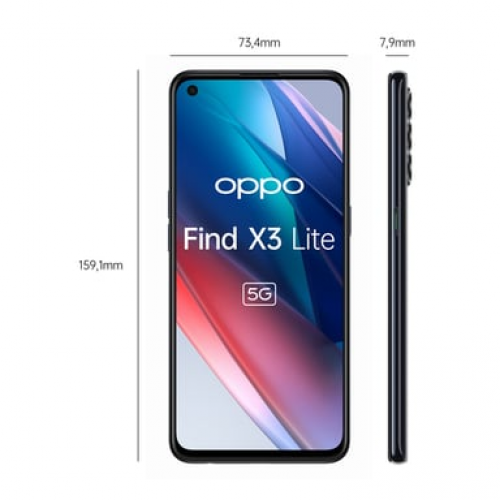 Oppo - Find X3 Lite 128 GB, Negro, desbloqueado - Nuevo