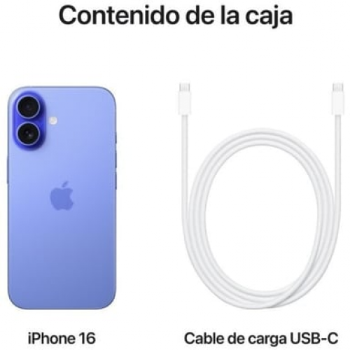 Apple - iPhone 16 (5G) 256 Gb, Azul Ultramar - Excelente estado