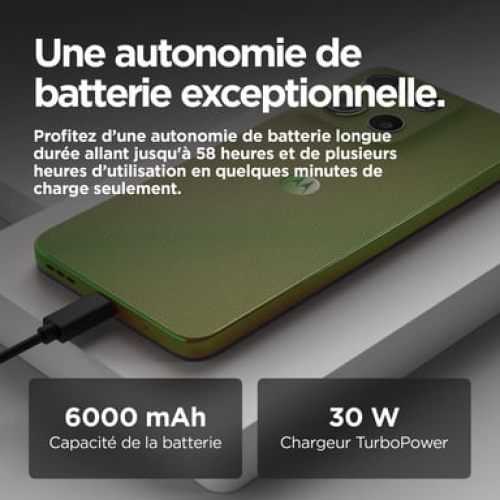 Motorola - Motorola moto g15 power 17,1 cm (6.72") SIM doble Android 15 4G USB Tipo C 8 GB 256 GB 6000 mAh Verde - Nuevo