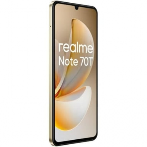 Realme - realme Note 70T 17,1 cm (6.74") SIM doble Android 15 4G USB Tipo C 4 GB 256 GB 6000 mAh Oro - Nuevo