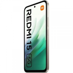 Xiaomi - Smartphone Xiaomi Redmi 15 5G 4 GB/128 GB Gris - Batería 7000 mAh, Pantalla FHD+ 6,9", Cámara Doble 50 Mpx - Nuevo