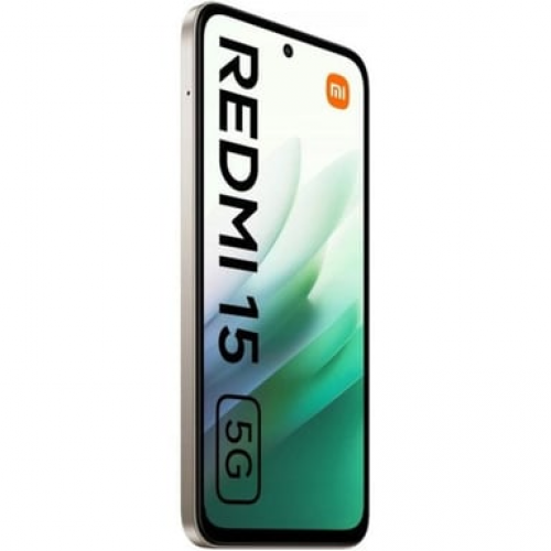 Xiaomi - Smartphone Xiaomi Redmi 15 5G 4 GB/128 GB Gris - Batería 7000 mAh, Pantalla FHD+ 6,9", Cámara Doble 50 Mpx - Nuevo