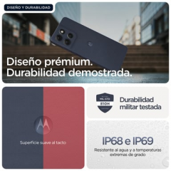 Motorola - Motorola moto g86 5G 16,9 cm (6.67") SIM doble Android 15 USB Tipo C 8 GB 256 GB 5200 mAh Azul oscuro - Nuevo