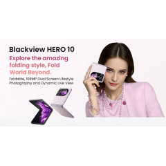 Blackview - Blackview HERO 10 Teléfono Plegable, Pantalla AMOLED de 6.9 pulgadas, 12GB + 256GB, Cámara de 108MP, Carga Rápida de 45W, NFC, ID de Huella Digital, Android 13 - Nuevo